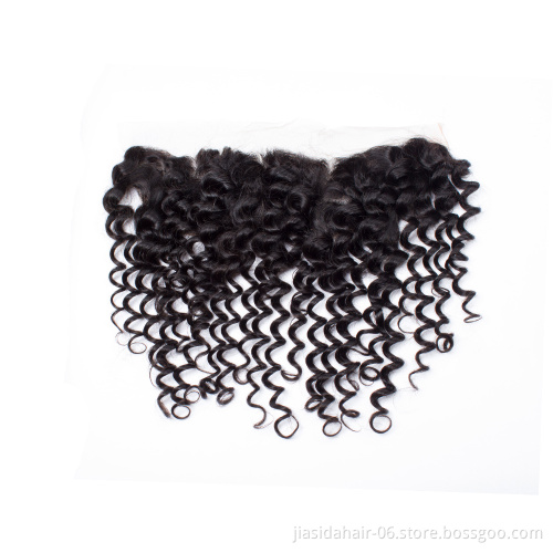 Wholesale Transparent HD Lace Frontal Closure Virgin Brazilian Human Lace Frontal With Baby Hair 13*4 Lace Hair